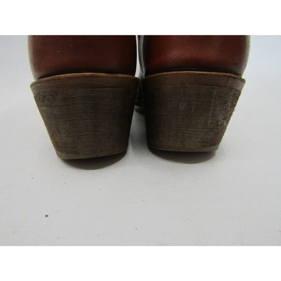 Frye Mens Size 9 D Brown Leather Western Cowboy Boots main image 5